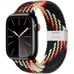 For Apple watch strap ultra 49mm 45mm 44mm 42mm Nylon elastic braided